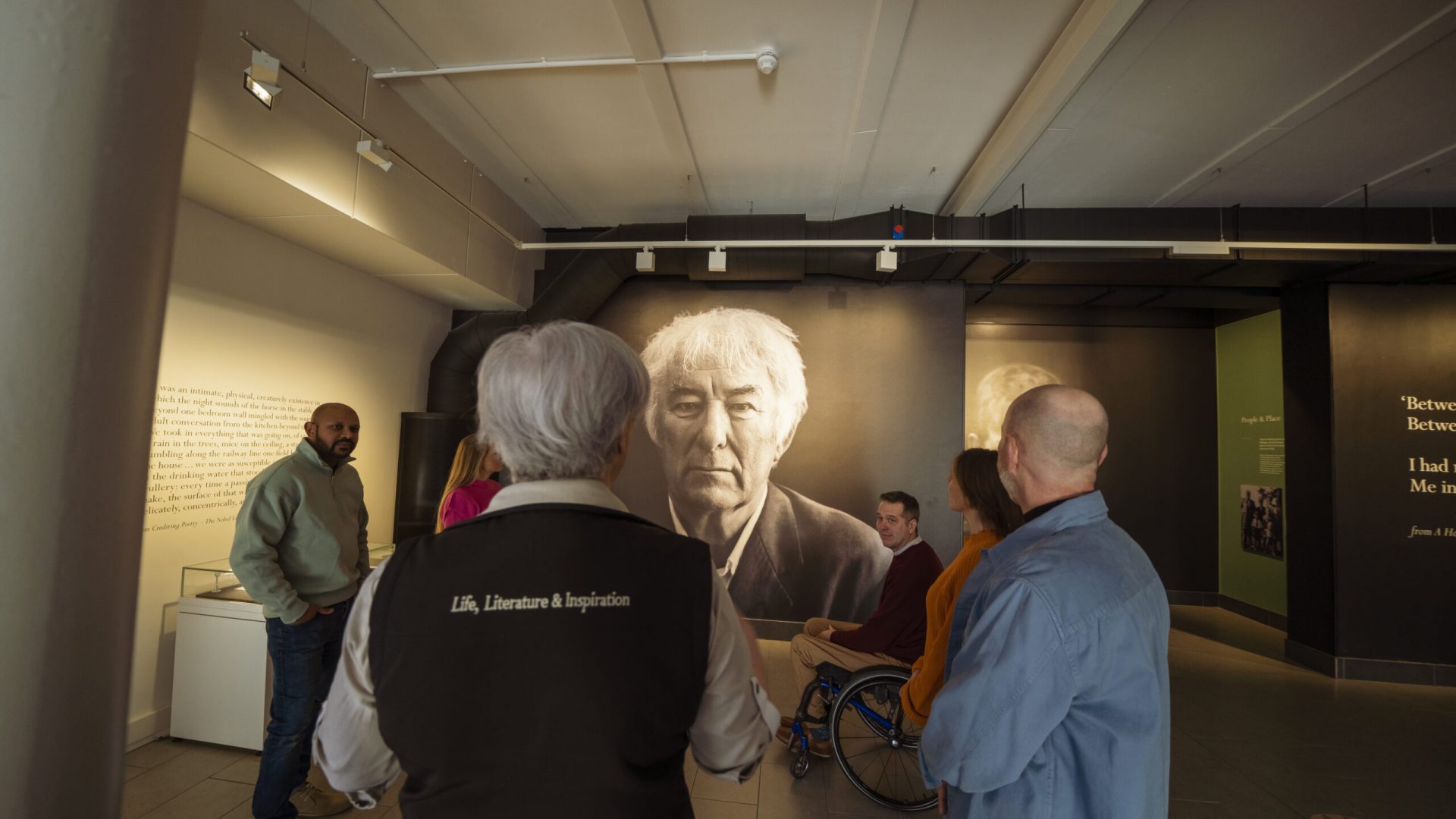Seamus Heaney HomePlace offers a carefully curated collection of poetry, photographs and stories guiding visitors from the poet’s formative years through to being awarded the Nobel Prize in Literature.  Seamus Heaney’s voice guides visitors through the exhibition as they get to know the people and places that inspired him.
